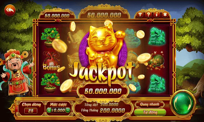 Các trò máy đánh bạc (slot game) với giải độc đắc lớn tại KU11NET TOT88
